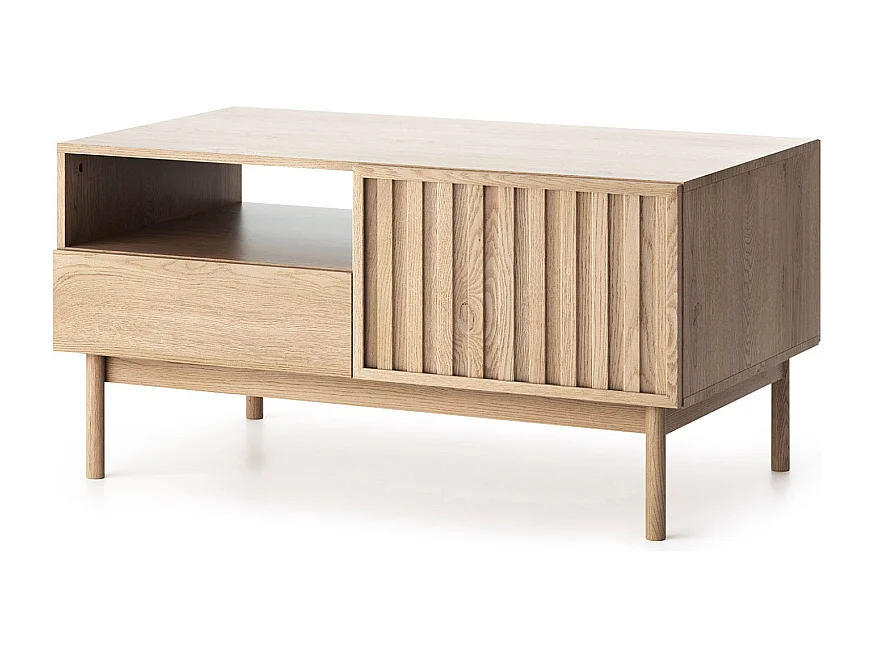 Mesa de centro AMBIHOME SAROSI -  Carvalho, C106 x P64 x A53cm