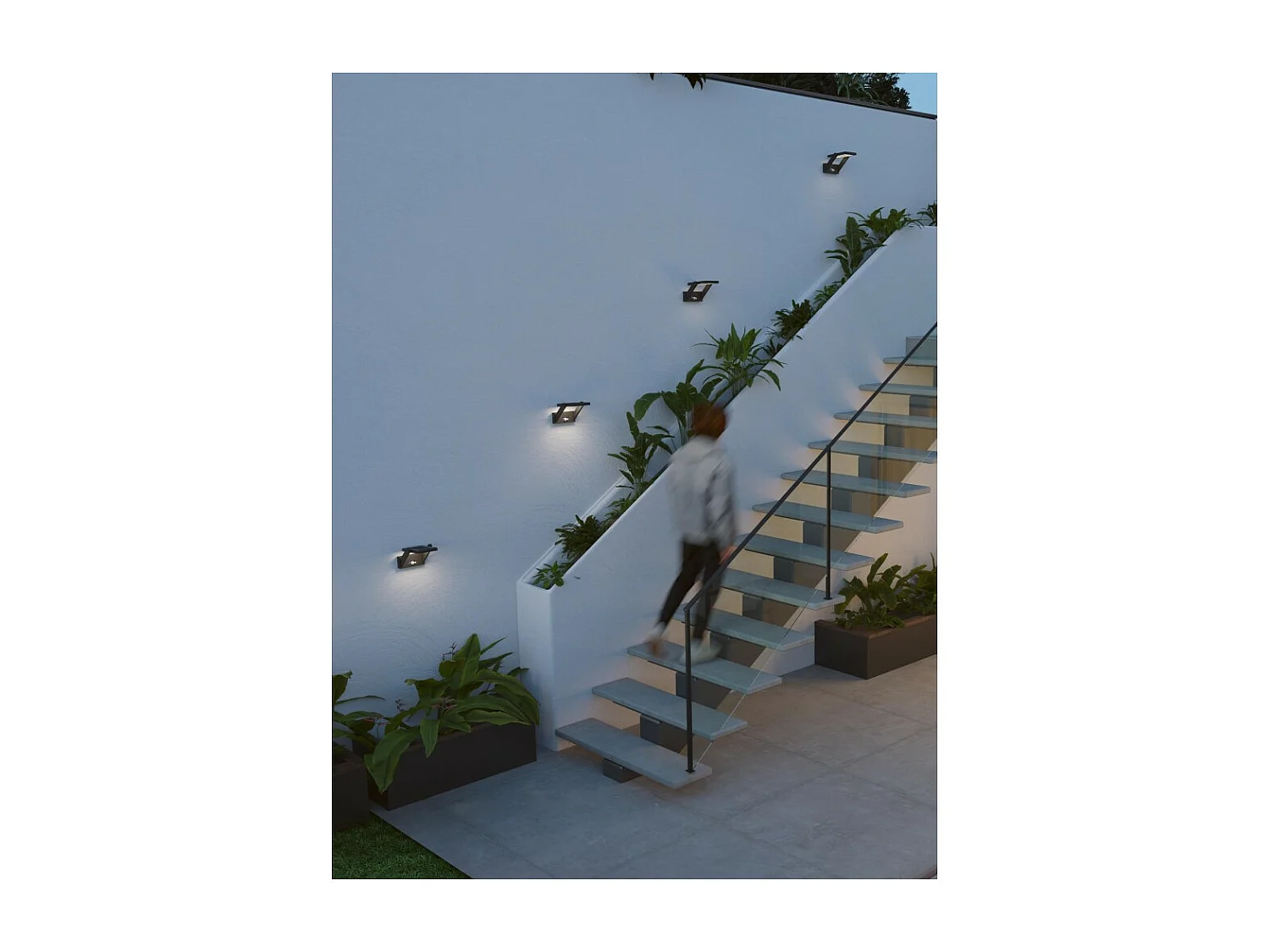 PROA Spot à énergie solaire blanc 4000K Luminaire extérieur Beneito Faure