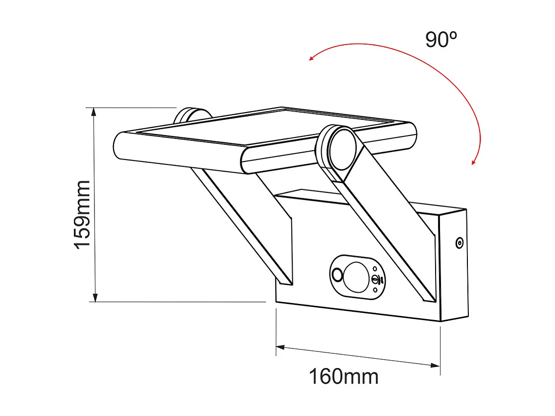 PROA Spot à énergie solaire blanc 4000K Luminaire extérieur Beneito Faure