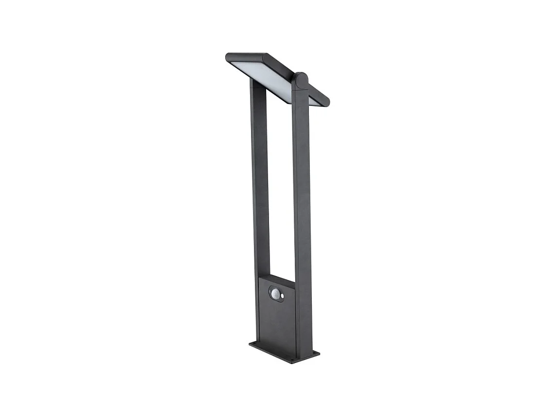 POPA Spot à énergie solaire noir 60 cm 4000K Luminaire de jardin Beneito Faure