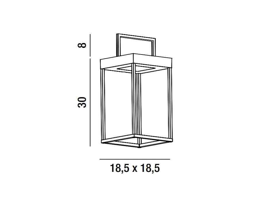 CAGE Solar- und wiederaufladbare Tischleuchte von Perenz Mattweiß H30cm