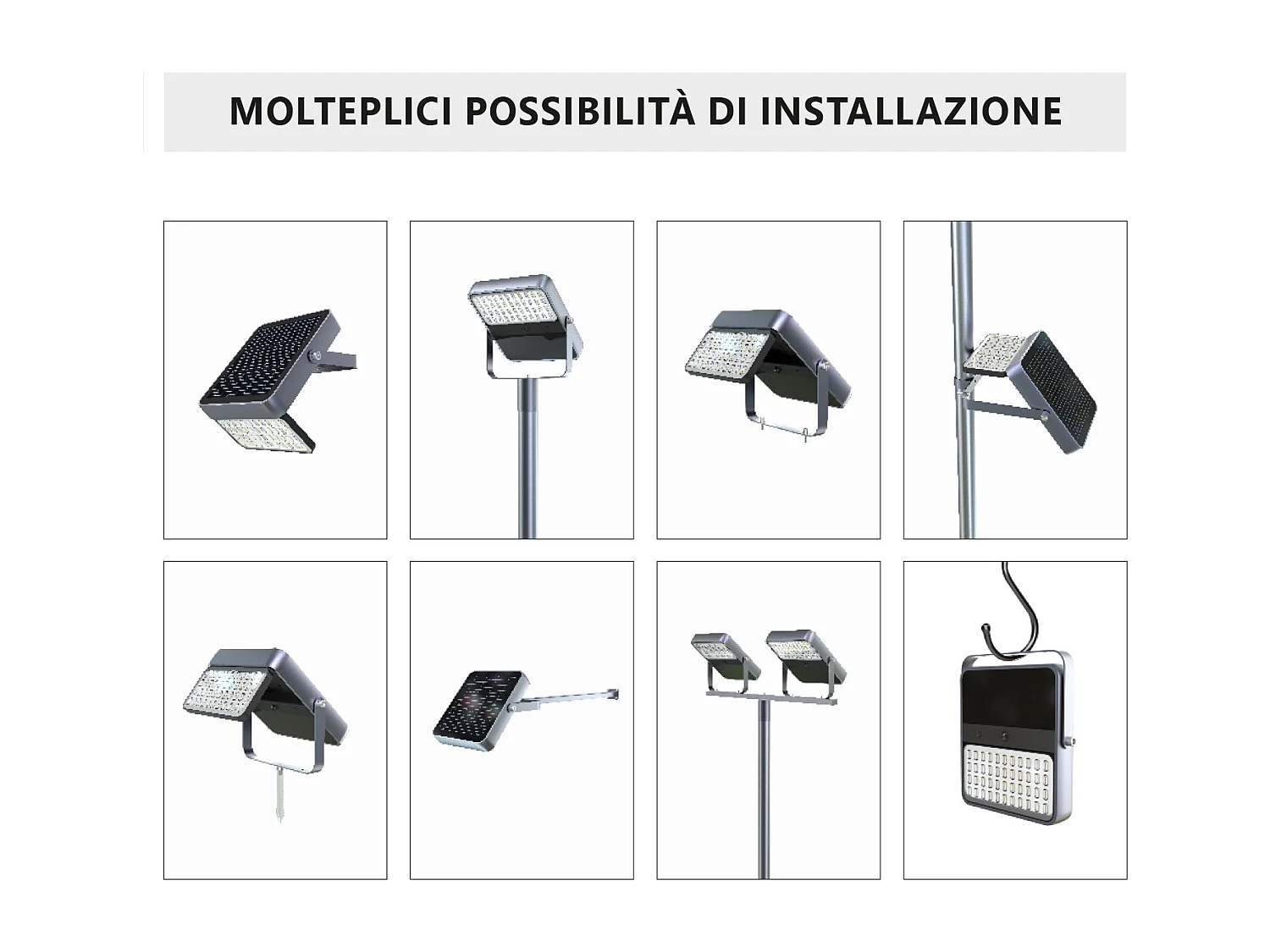 Projecteur LED solaire intégré de 1 500 lm