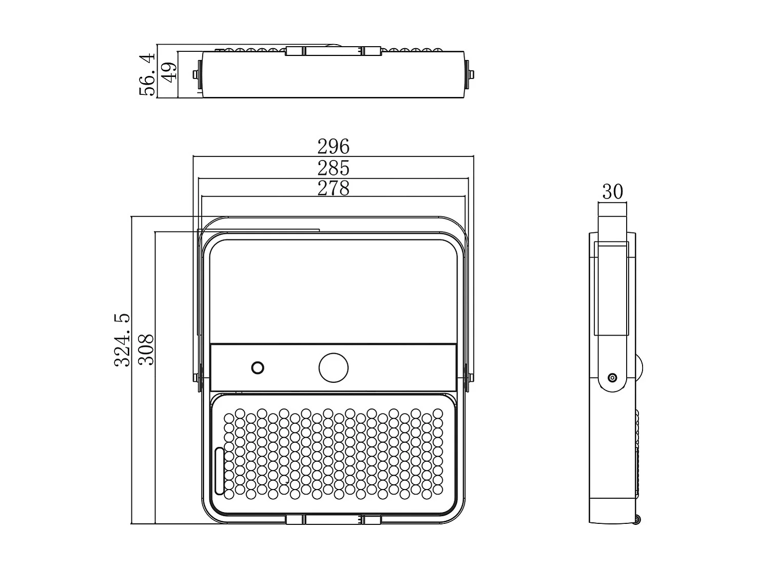 Projecteur LED solaire intégré de 1 500 lm