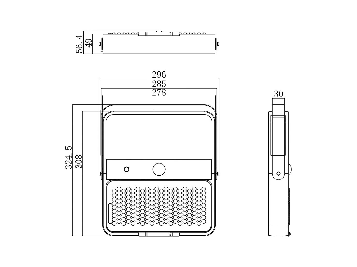Integrierter 1500lm Solar-LED-Fluter