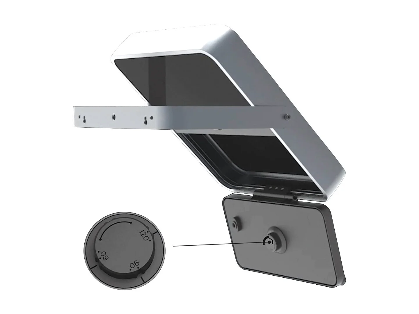 Projecteur LED solaire intégré de 1 500 lm