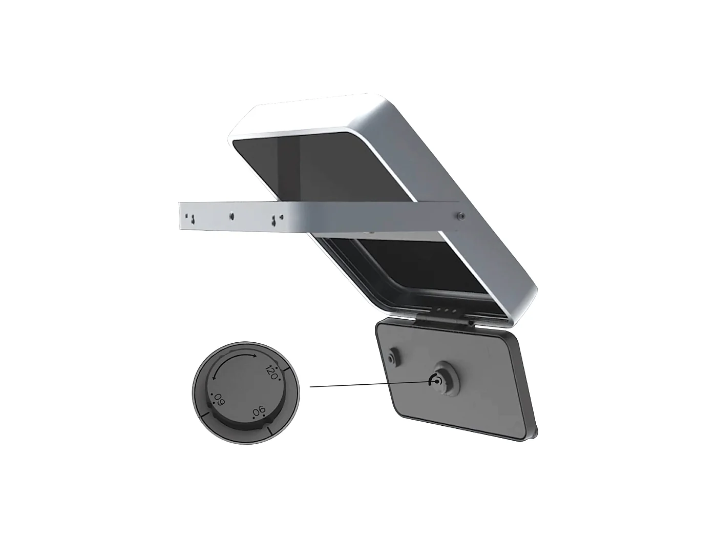 Integriertes Solar-LED-Flutlicht 1500lm