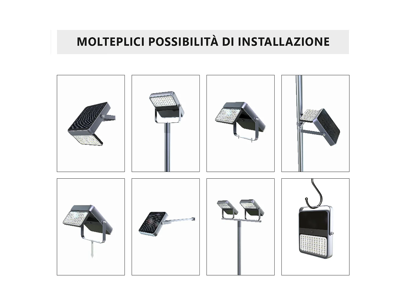 Integriertes Solar-LED-Flutlicht 1500lm