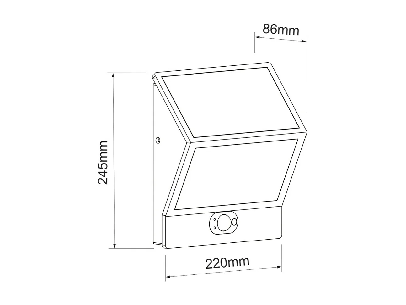 EGNA Spot à énergie solaire blanc 4000K Luminaire extérieur Beneito Faure