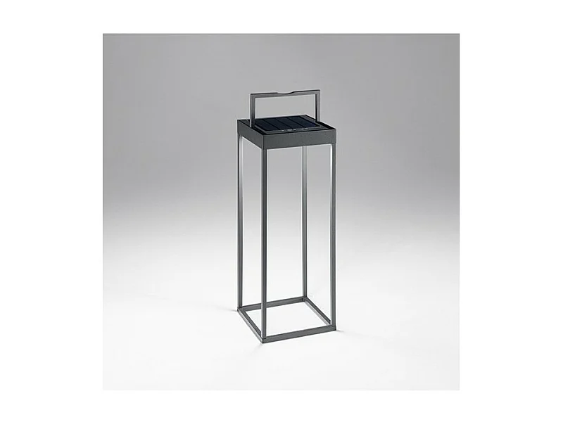 Lámpara de mesa solar y recargable CAGE de Perenz Gris Oscuro H50cm