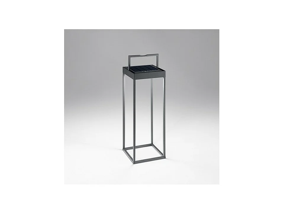 Lampada da tavolo solare e ricaricabile CAGE di Perenz Grigio Scuro H50cm