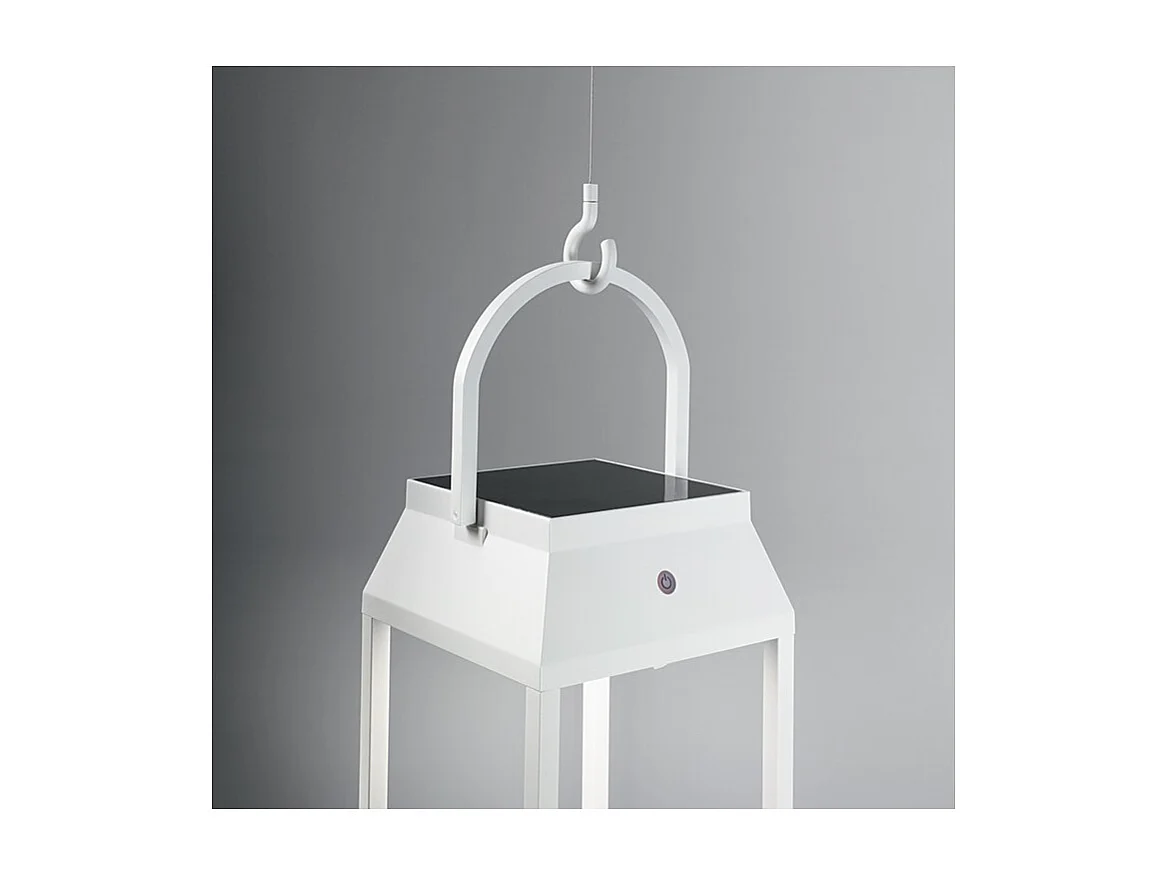 Solar- en oplaadbare binnen-/buitenlamp LANTERNA van Perenz Matt White