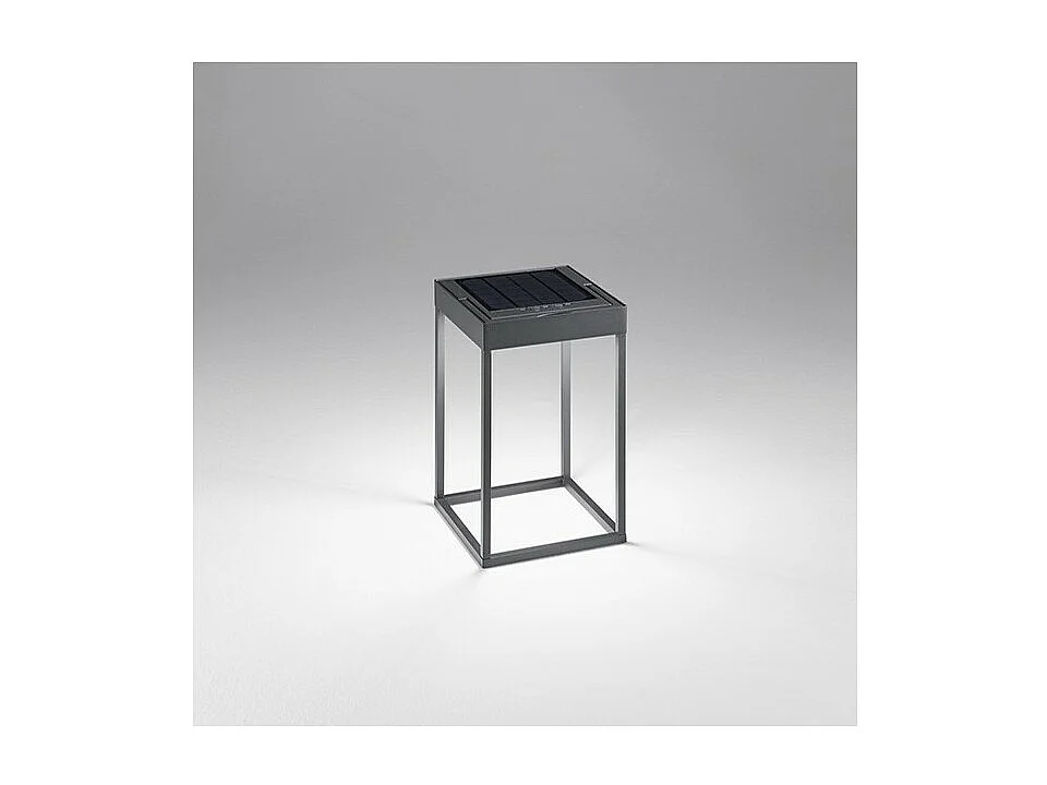 Candeeiro de mesa solar e recarregável CAGE by Perenz Cinzento Escuro Alt.30cm