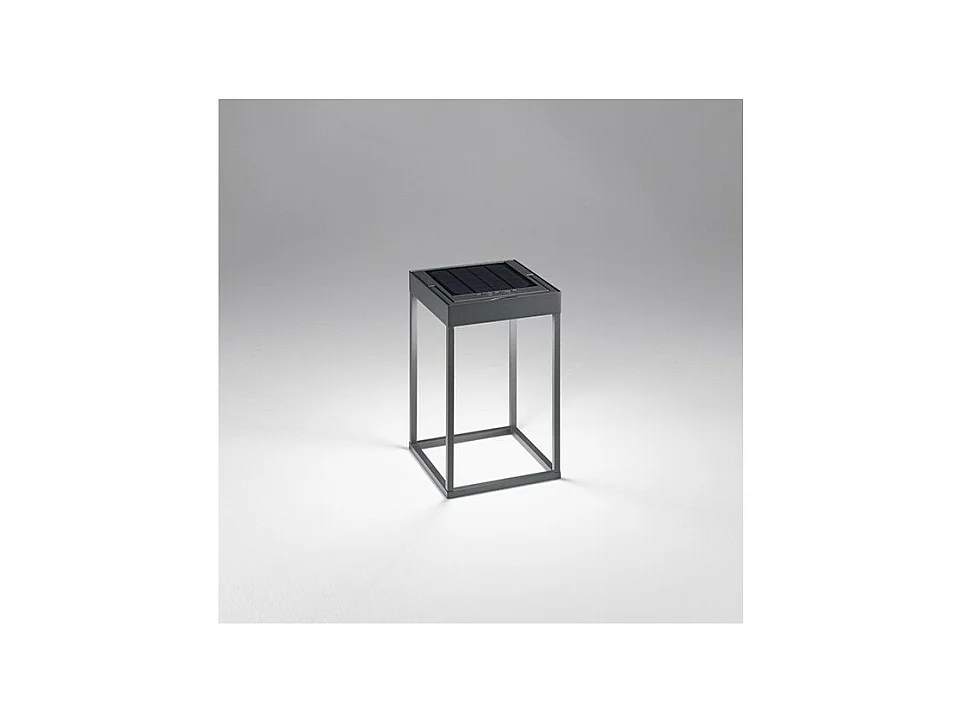 Lampe de table solaire et rechargeable CAGE par Perenz Gris Foncé H30cm