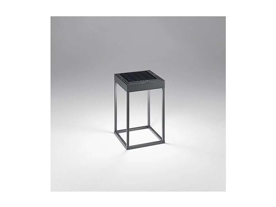 Lampe de table solaire et rechargeable CAGE par Perenz Gris Foncé H30cm