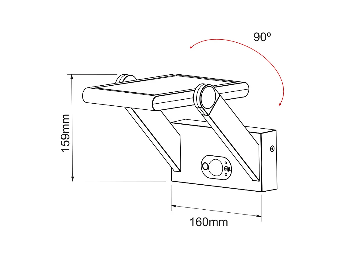 PROA – Schwarzer Solarenergiestrahler 4000K Beneito Faure Außenleuchte