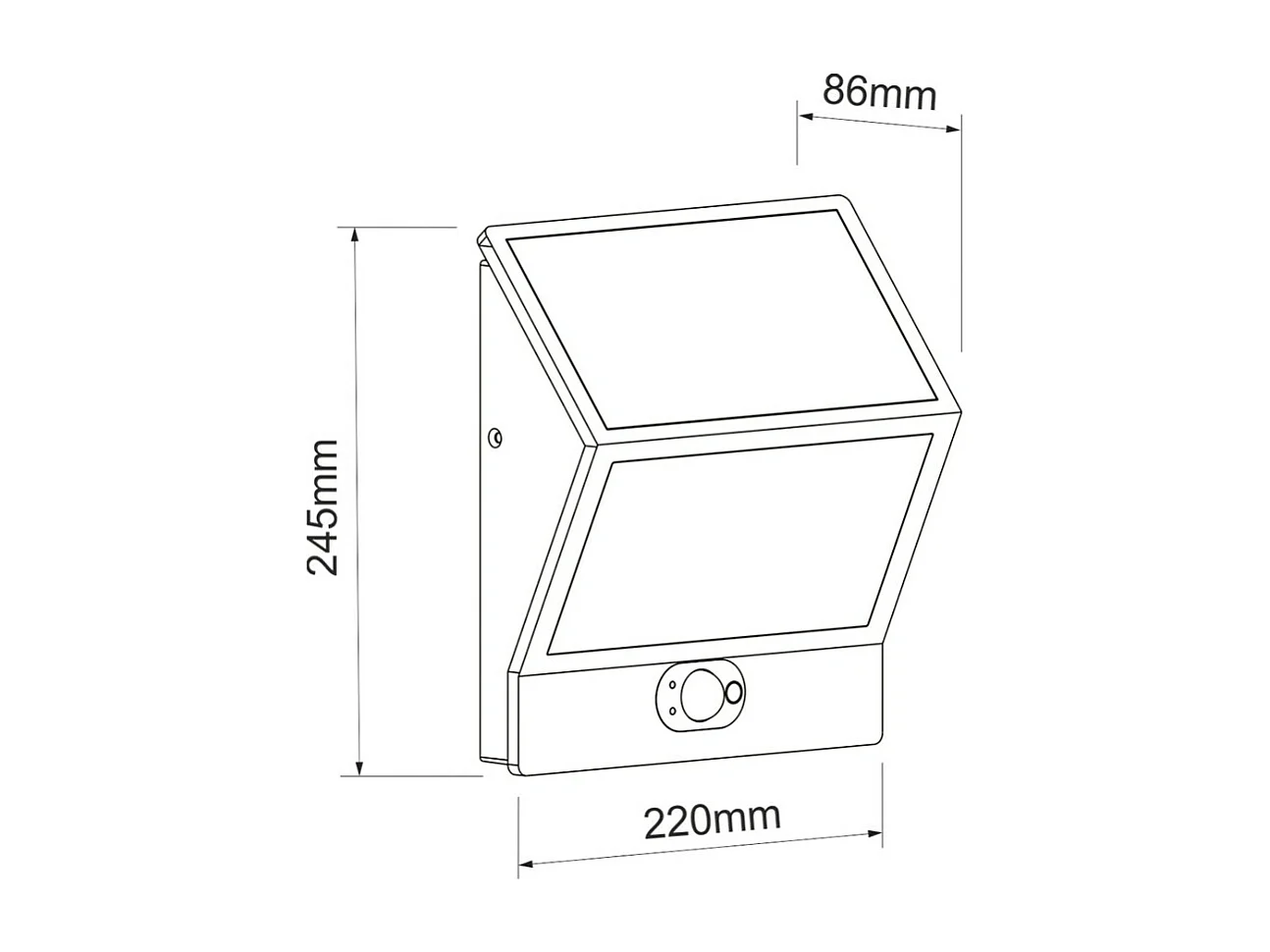 EGNA Spot à énergie solaire noir 4000K Luminaire extérieur Beneito Faure