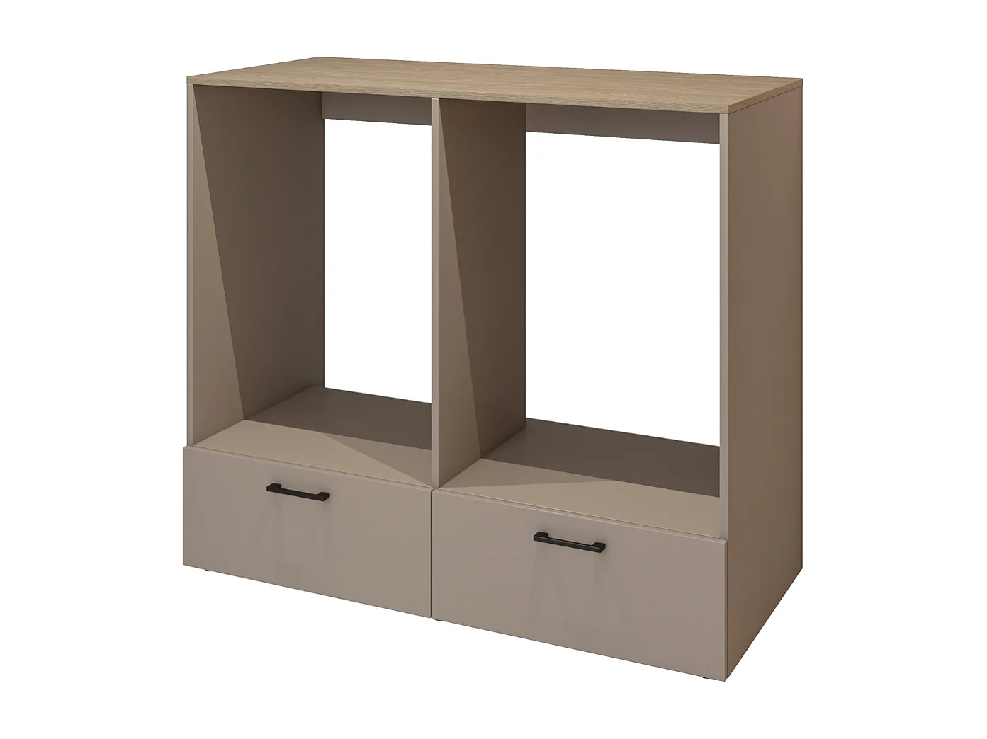 Móvel AMBIHOME AZARA 02, para 2 máquinas de lavar, c/gaveta