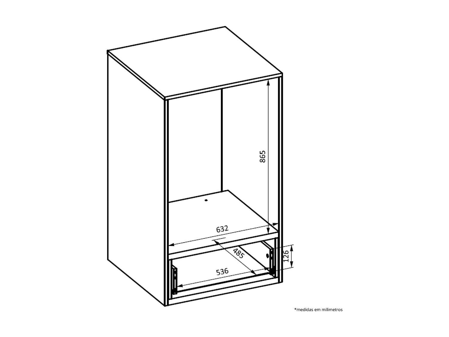 Móvel AMBIHOME AZARA 01, para máquina de lavar, c/gaveta
