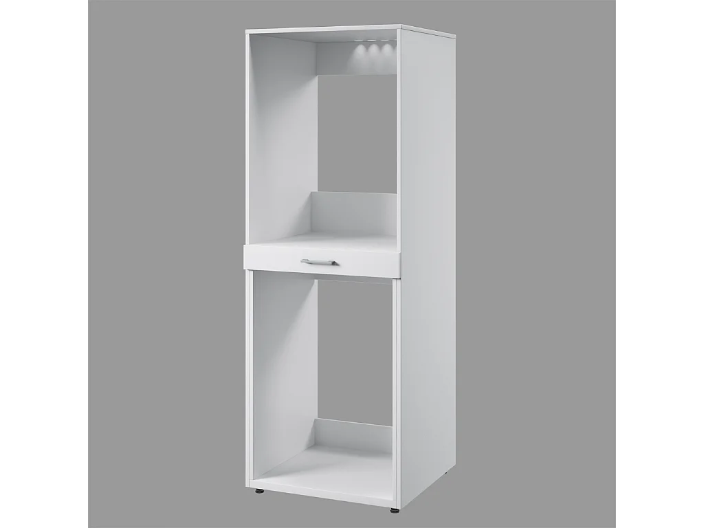 Móvel AMBIHOME AKA 02, para 2 máquinas de lavar, c/tabuleiro e gaveta