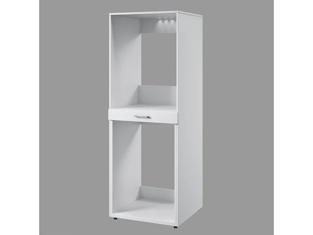 Móvel AMBIHOME AKA 02, para 2 máquinas de lavar, c/tabuleiro e gaveta