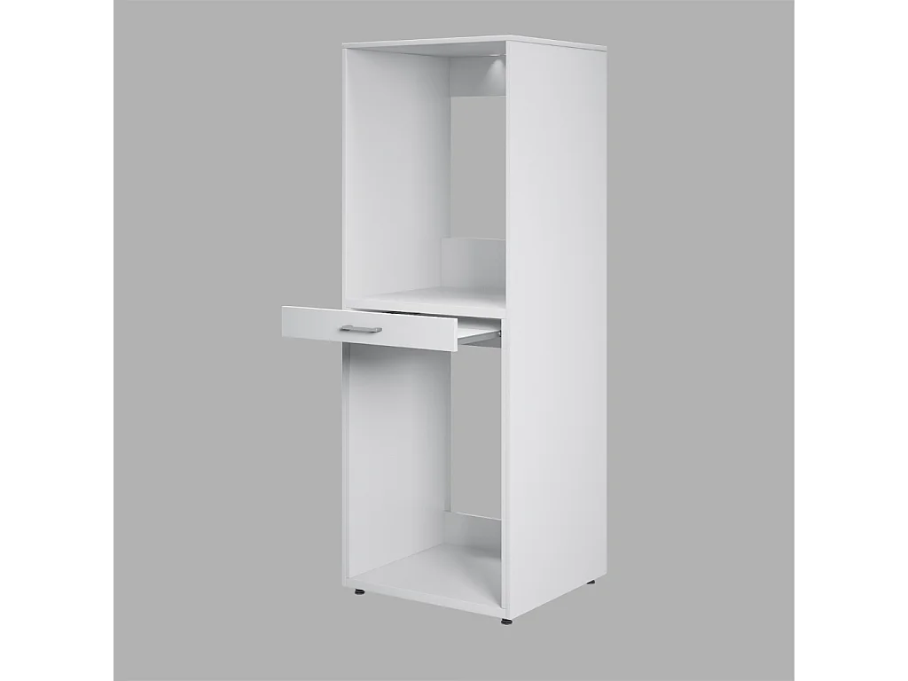 Móvel AMBIHOME AKA 02, para 2 máquinas de lavar, c/tabuleiro e gaveta