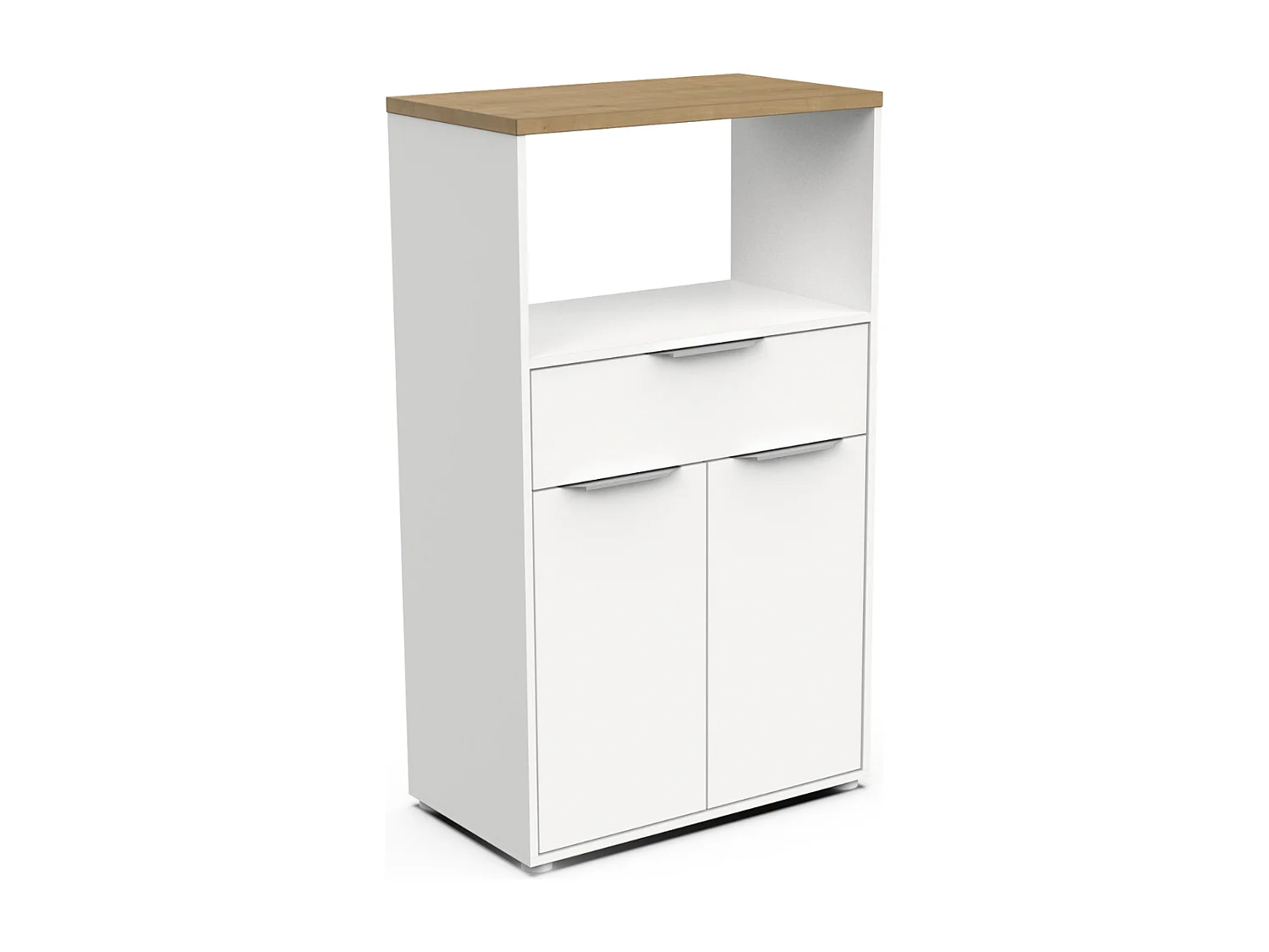 Móvel de Cozinha AMBIHOME ESSENCE - Branco/Carvalho, C70xP40xA123cm