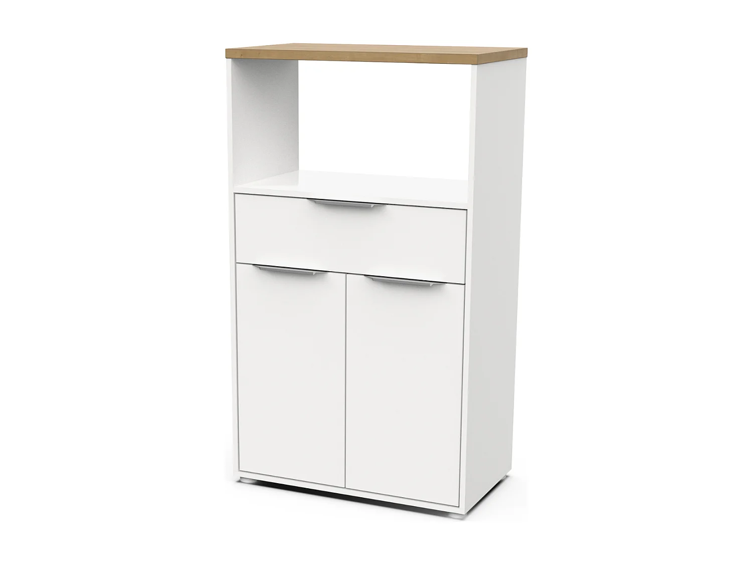 Móvel de Cozinha AMBIHOME ESSENCE - Branco/Carvalho, C70xP40xA123cm