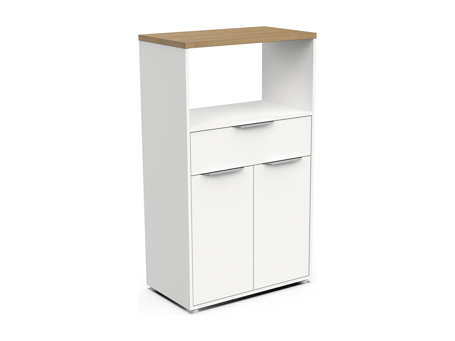 Móvel de Cozinha AMBIHOME ESSENCE - Branco/Carvalho, C70xP40xA123cm