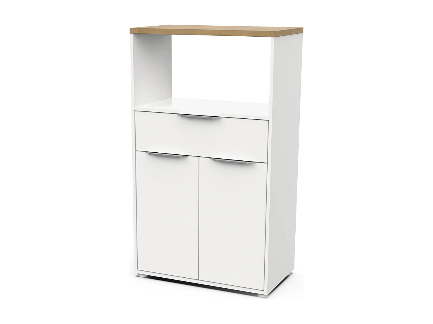 Móvel de Cozinha AMBIHOME ESSENCE - Branco/Carvalho, C70xP40xA123cm