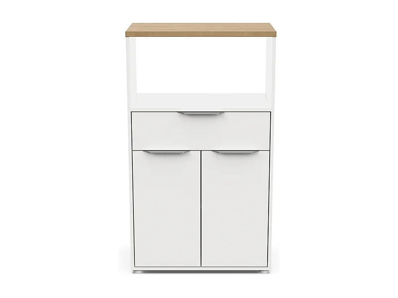 Móvel de Cozinha AMBIHOME ESSENCE - Branco/Carvalho, C70xP40xA123cm