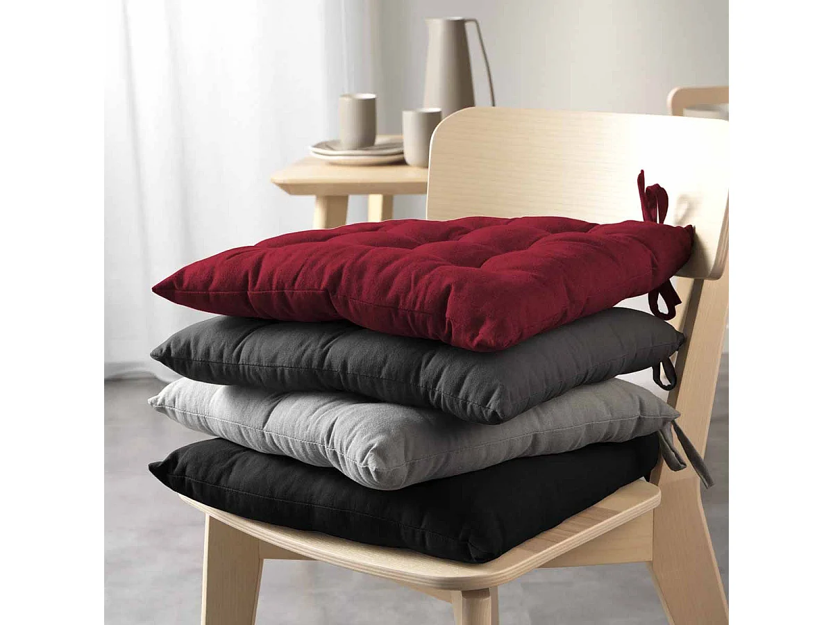 Coussin de Chaise "Mistral" 40x40cm Anthracite