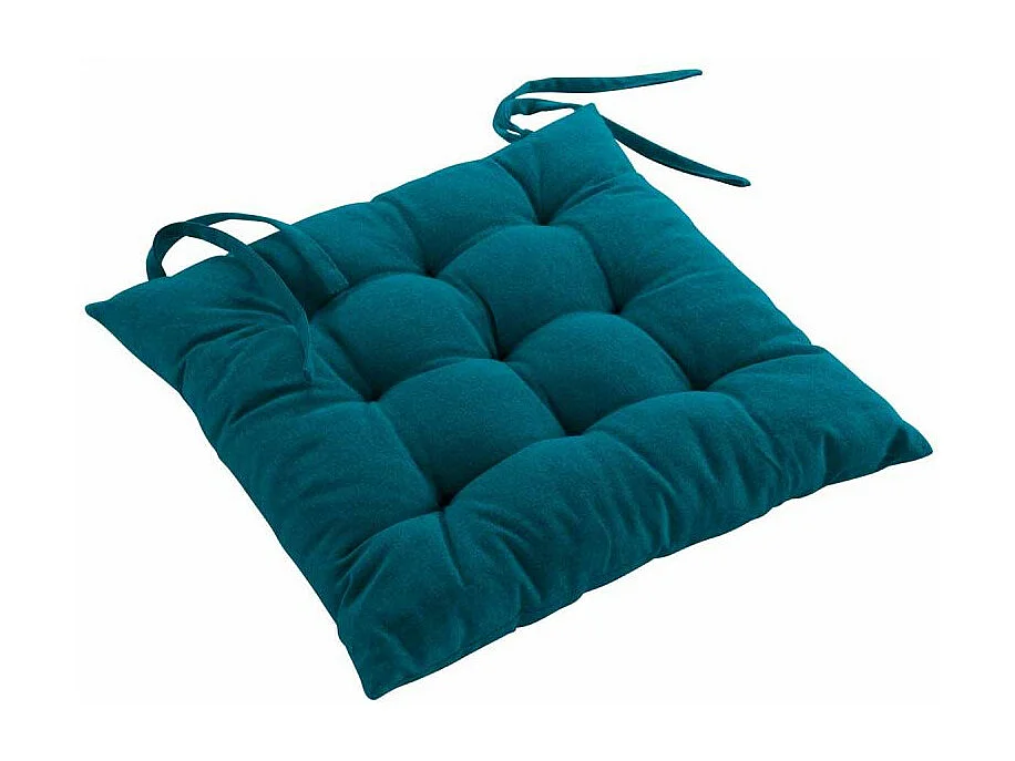Coussin de Chaise "Mistral" 40x40cm Bleu Canard