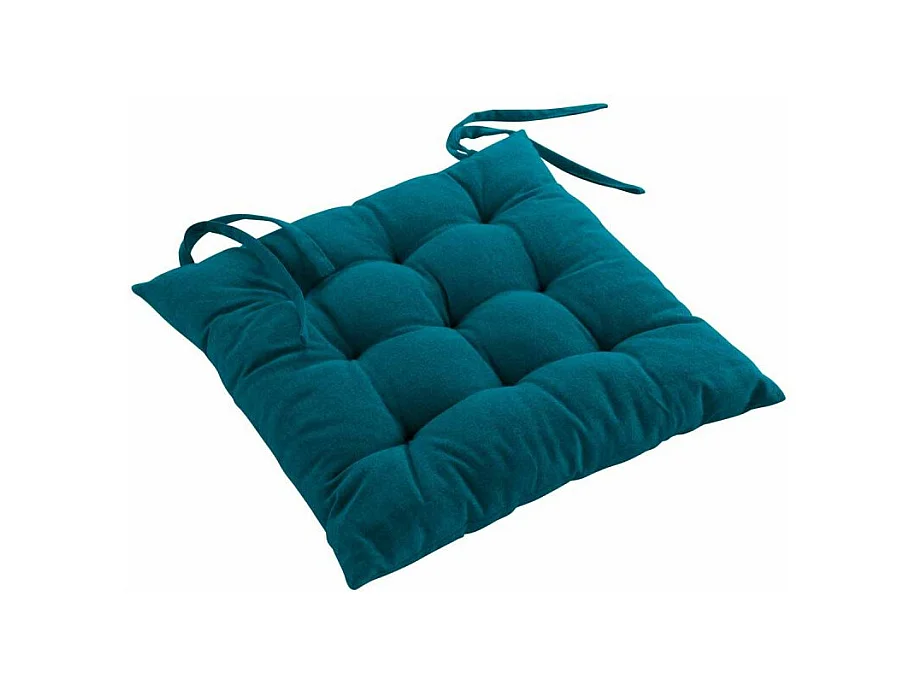 Coussin de Chaise "Mistral" 40x40cm Bleu Canard