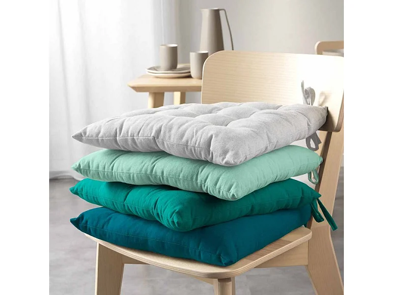 Coussin de Chaise "Mistral" 40x40cm Bleu Canard