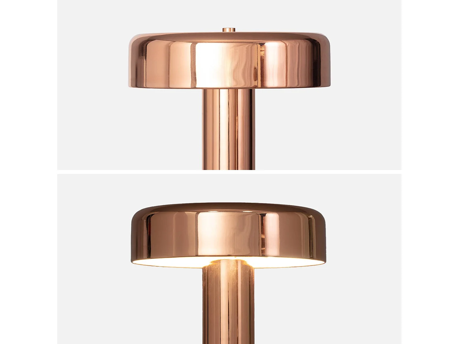 Lampe à poser métal Rudy or rose Ø 30cm