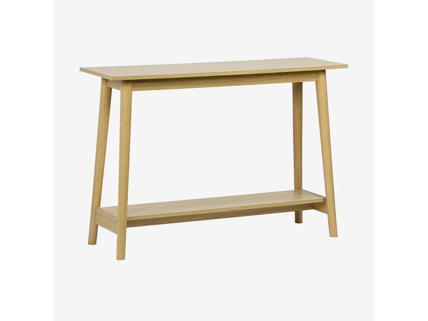 Consolle scandinava effetto legno di noce, 110cm, effetto frassino