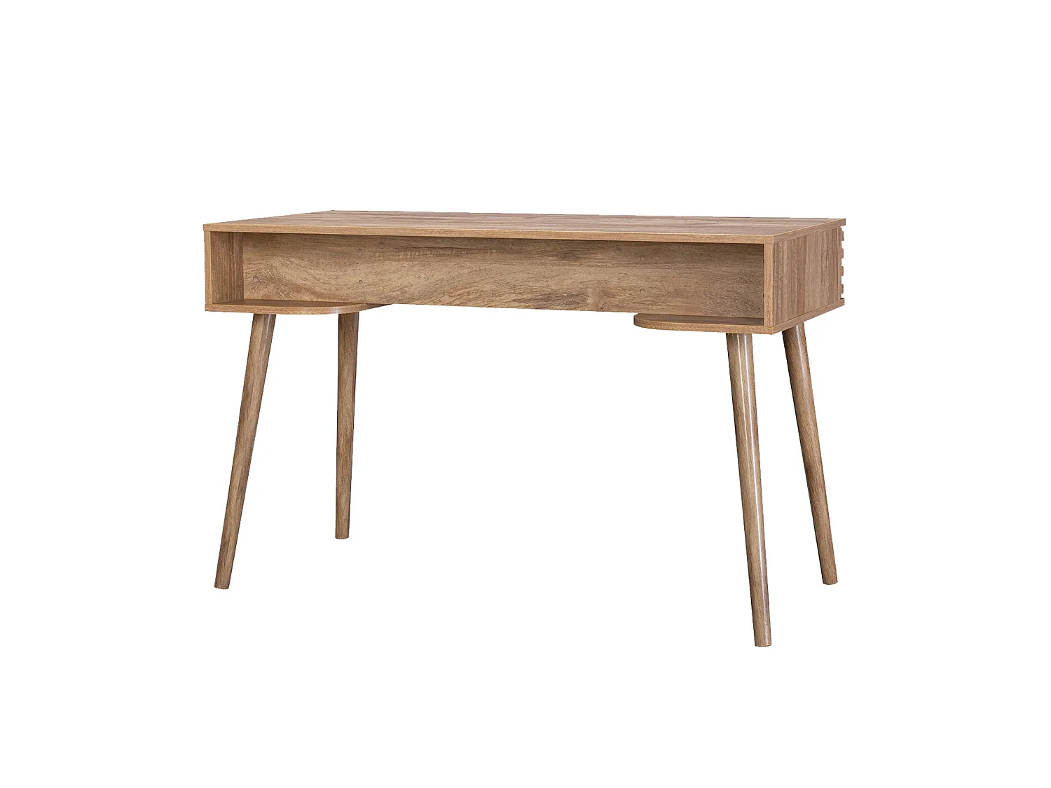 Escritorio con efecto madera con 2 cajones natural