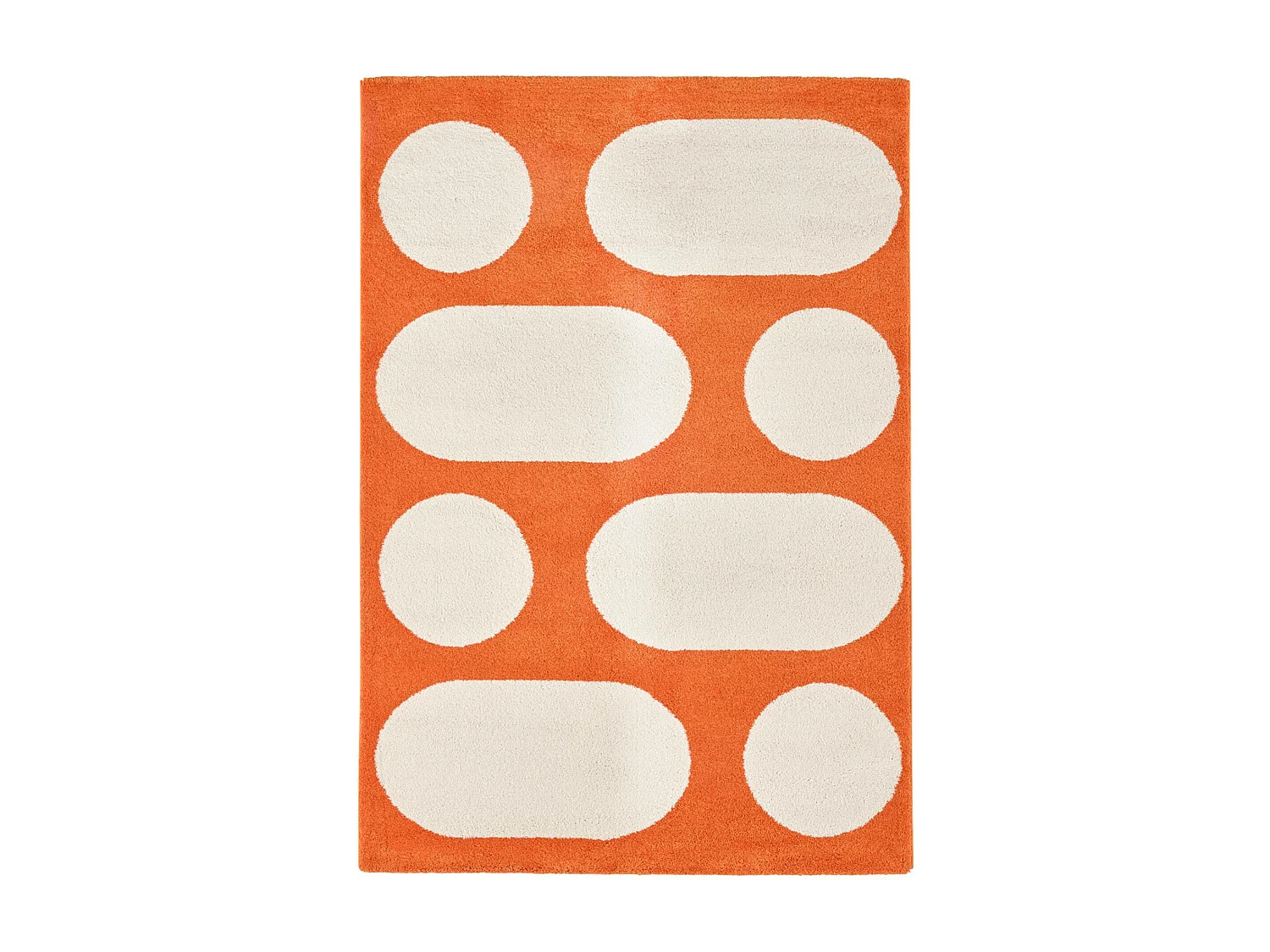 Tapis intérieur JOYCE orange. motif moderne 120 x 160 cm