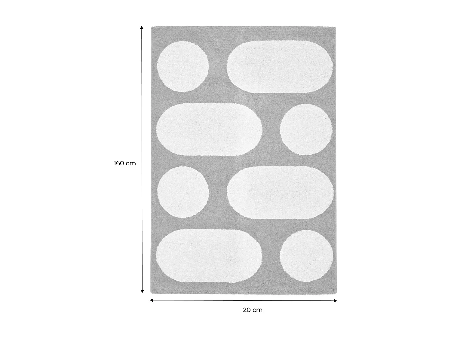 Tapis intérieur JOYCE orange. motif moderne 120 x 160 cm