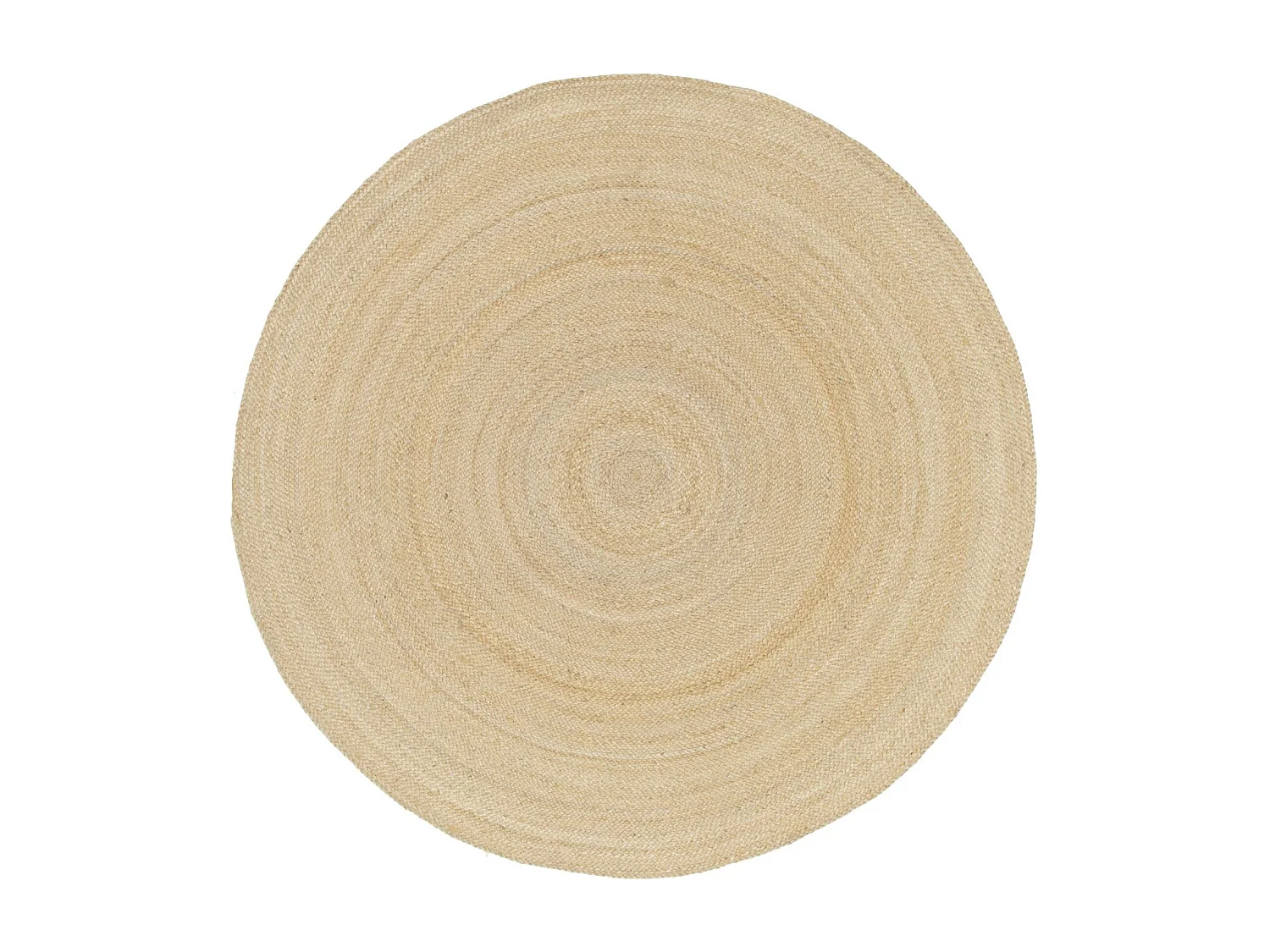 Tappeto rotondo in juta da interno 120 cm naturale | sweeek