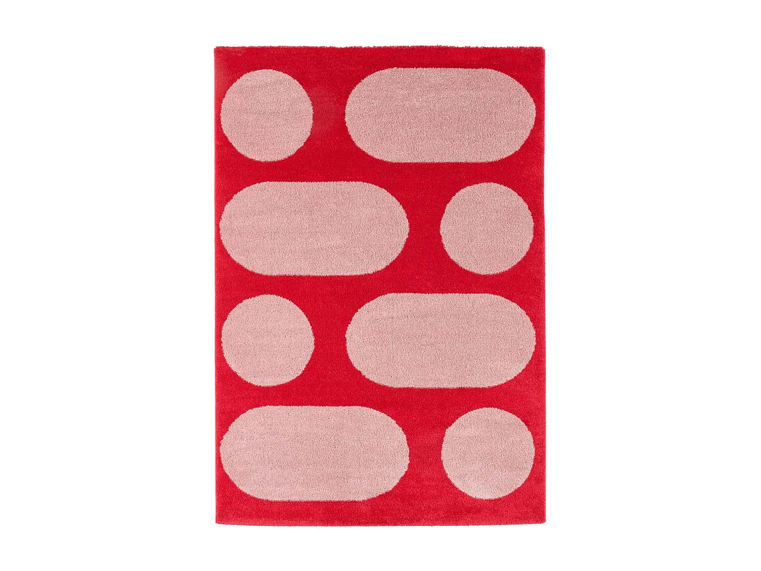 Tapis intérieur JOYCE rouge. motif moderne. 160 x 230 cm