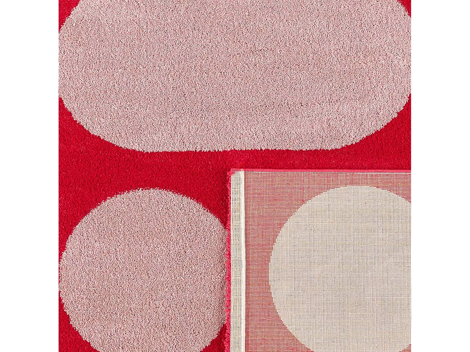 Tappeto da interno con motivo moderno, rosso, rosso