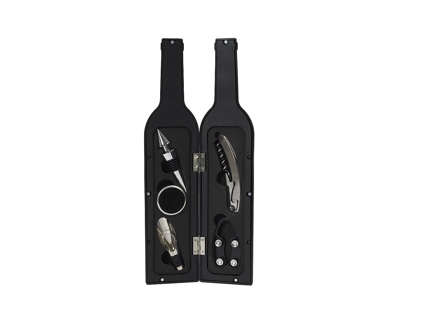 Coffret Vin 5 Accessoires Noir