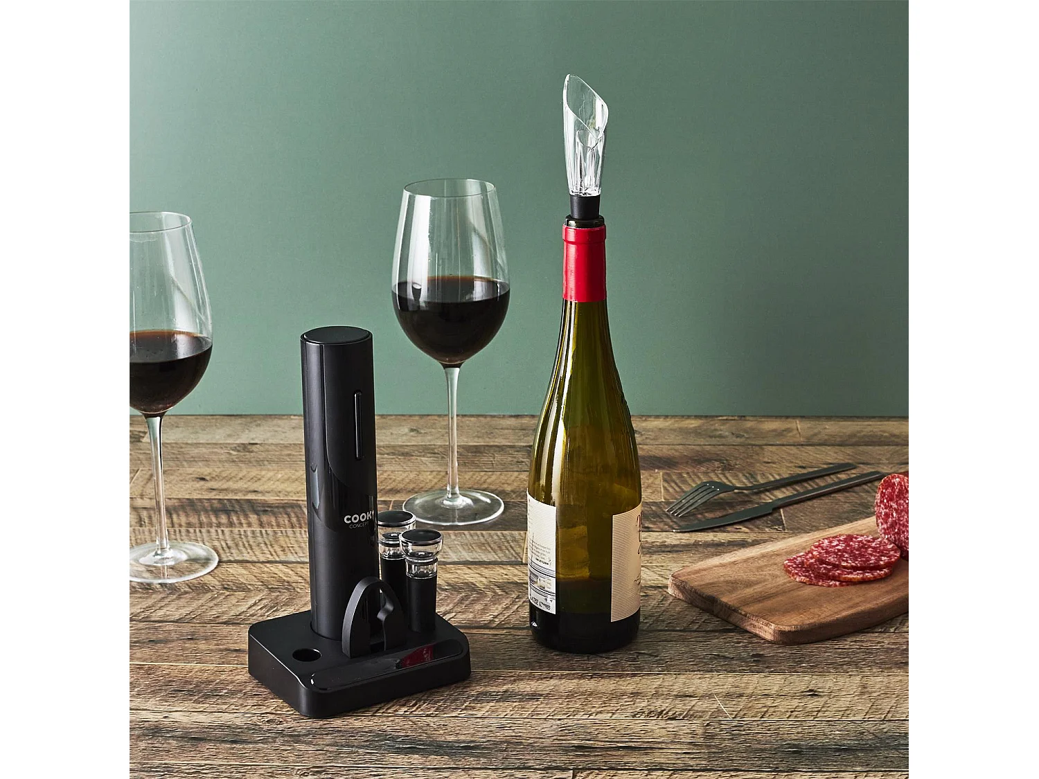 Coffret Vin 5 Accessoires Noir