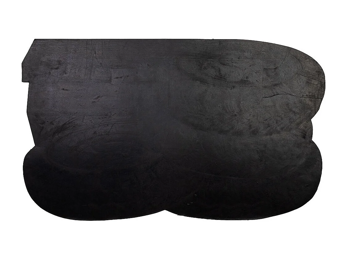 Tapis en caoutchouc forme de pneu noir 45x75