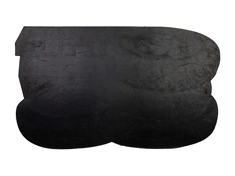 Capacho de borracha em forma de pneu preto 45x75