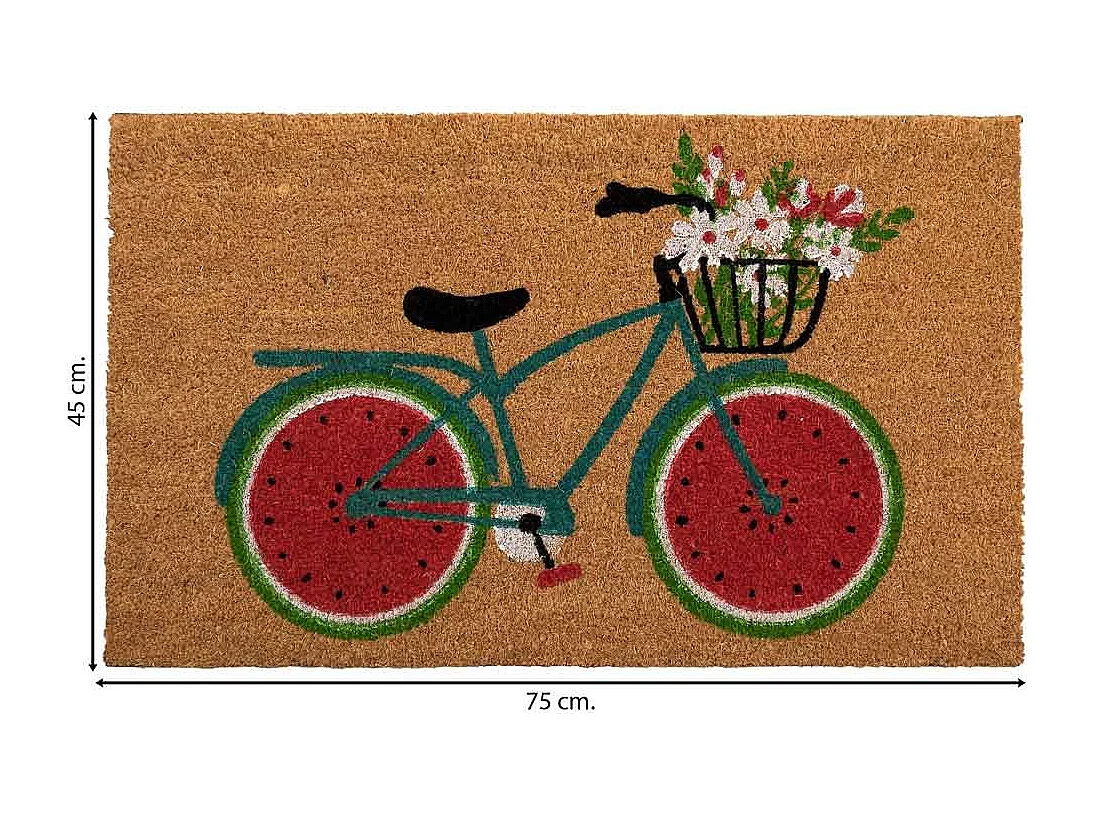 Paillasson PVC imprimé marron 45x75