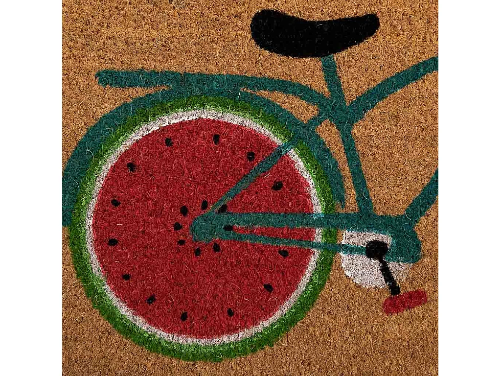 Paillasson PVC imprimé marron 45x75