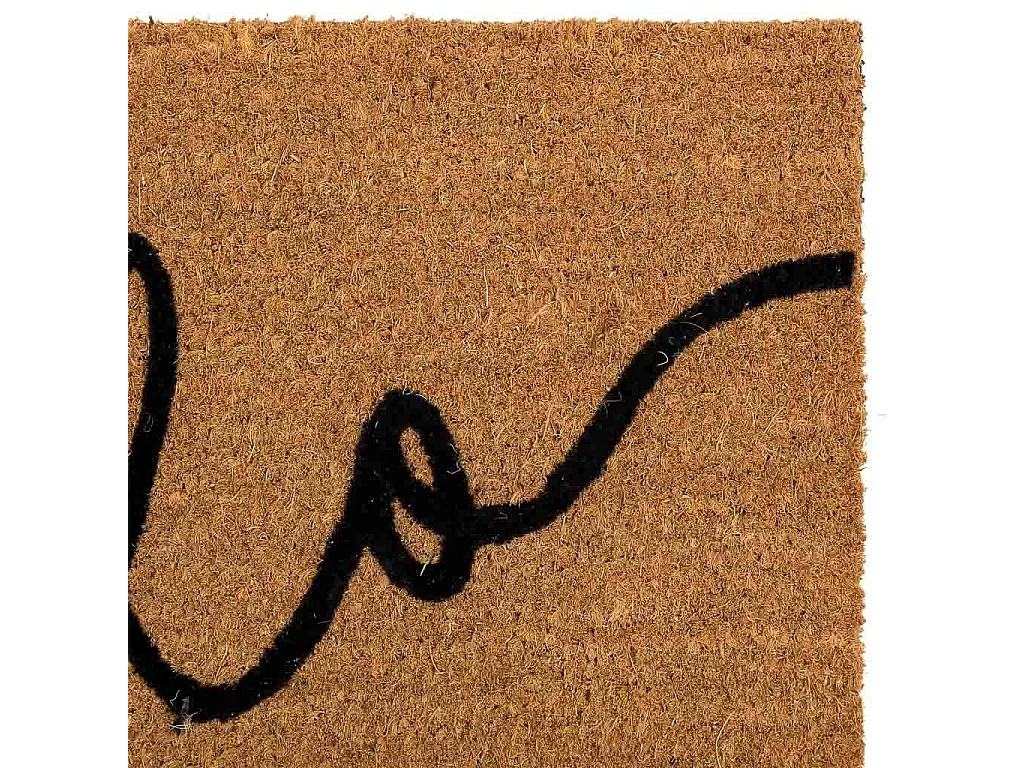 Capacho de fibra castanho 45x75