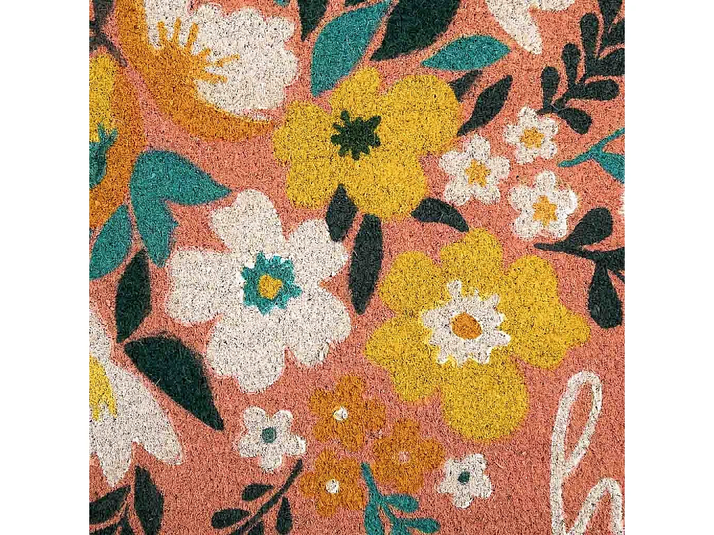 Tapis en PVC imprimé rouge 45x75